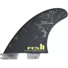 Ailerons de surf FCSII Felipe Toledo PG Acid/Black