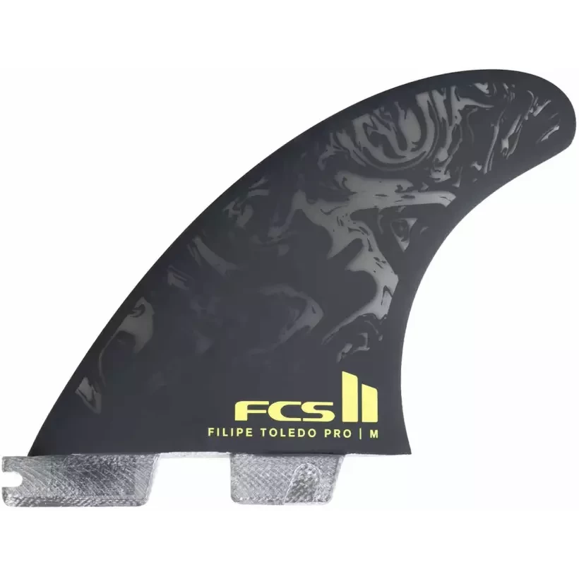 Ailerons de surf FCSII Felipe Toledo PG Acid/Black