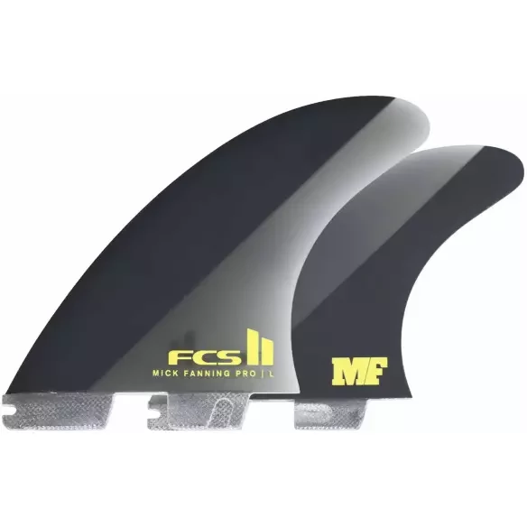 Quilhas surf FCSII Mick Fanning PG Black/Acid