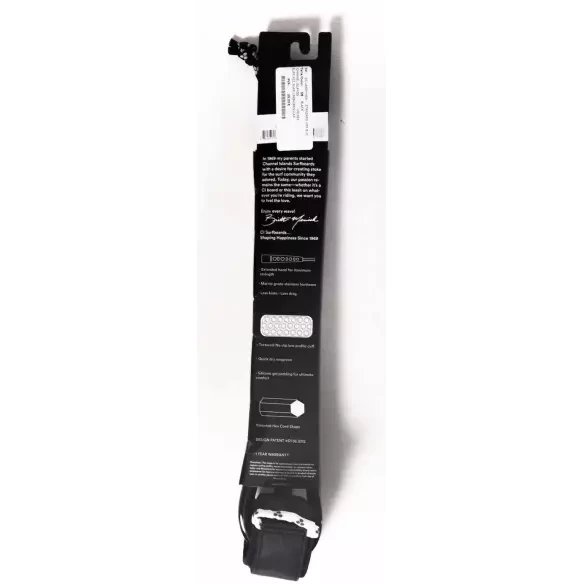 Channel Island Standard Longboard Leash Black