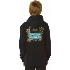 Sweat-shirt Rip Curl LOST ISLANDS ART HOOD Black 2