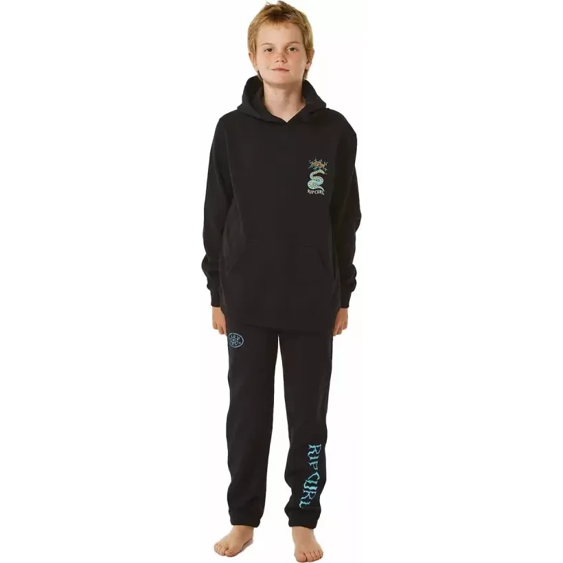 Felpa Rip Curl LOST ISLANDS ART HOOD Black