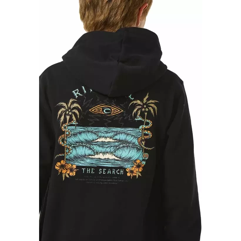 Suéter Rip curl LOST ISLANDS ART HOOD Black