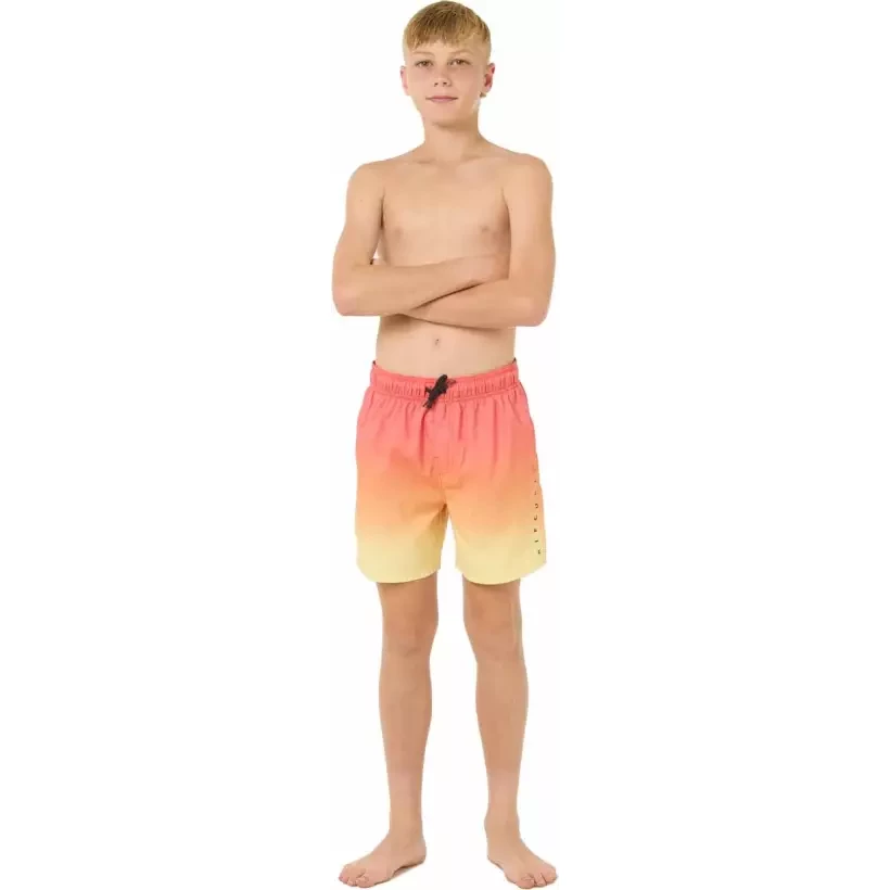 Maillot de bain Rip Curl FADE VOLLEY BOY HOT CORAL