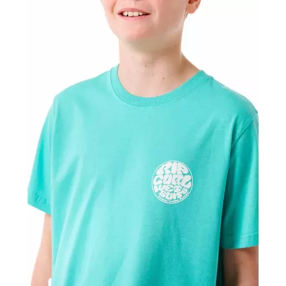 T-Shirt Rip Curl WETSUIT ICON TEE ­KIDS Acqua