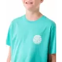 Camiseta Rip Curl WETSUIT ICON TEE ­KIDS Acqua