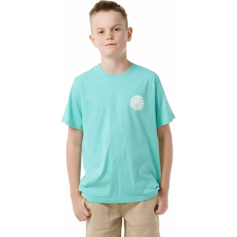 Camisa Rip Curl WETSUIT ICON TEE ­KIDS Acqua