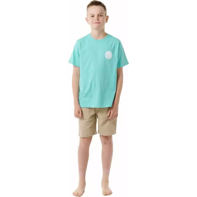 Rip Curl T-Shirt WETSUIT ICON TEE ­KIDS Acqua