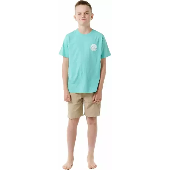 Camisa Rip Curl WETSUIT ICON TEE ­KIDS Acqua