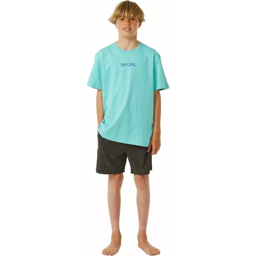Camiseta Rip Curl LOST ISLANDS ART TEE ­BOYS Acqua