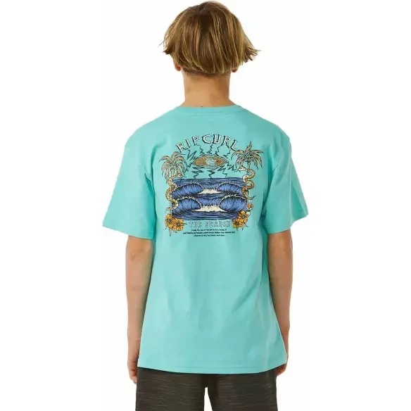 Camisa Rip Curl LOST ISLANDS ART TEE ­BOYS Acqua