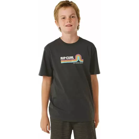 T-Shirt Rip Curl SURF REVIVAL MUMMA TEE­ BOY WASHED BLACK