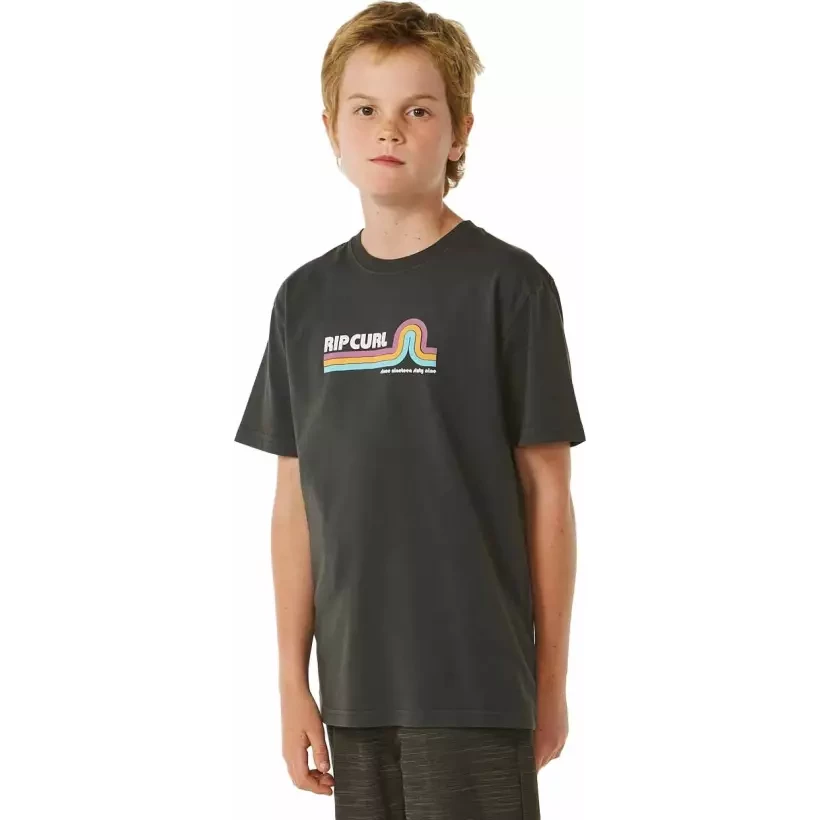 Rip Curl T-Shirt SURF REVIVAL MUMMA TEE­ BOY WASHED BLACK