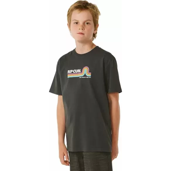 Camiseta Rip Curl SURF REVIVAL MUMMA TEE­ BOY WASHED BLACK