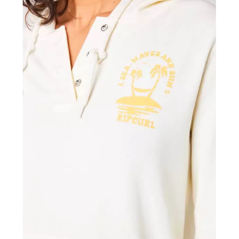 Felpa Rip Curl RE­ENTRY HOODIE Bone