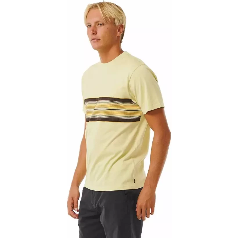 Camiseta Rip Curl SURF REVIVAL STRIPE TEE VINTAGE YELLOW