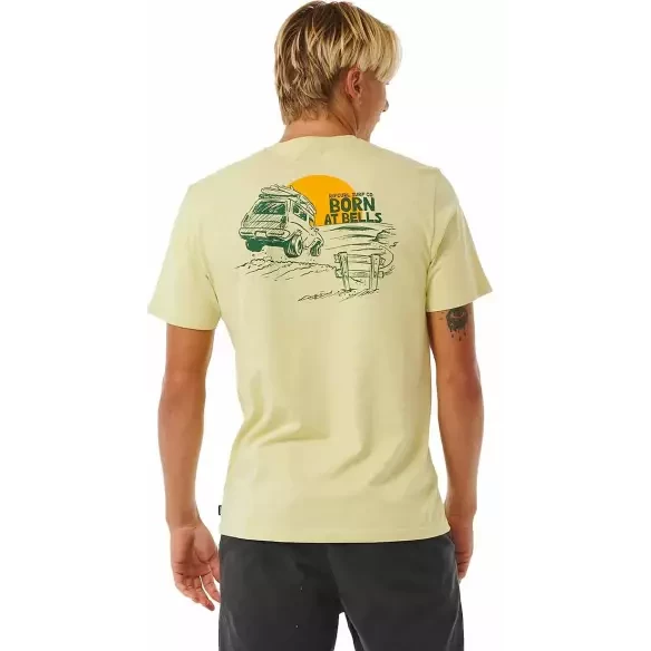 Camiseta Rip Curl KEEP ON TRUCKING TEE VINTAGE YELLOW