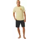 Camiseta Rip Curl KEEP ON TRUCKING TEE VINTAGE YELLOW