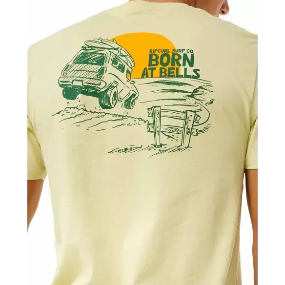 Rip Curl T-Shirt KEEP ON TRUCKING TEE VINTAGE YELLOW