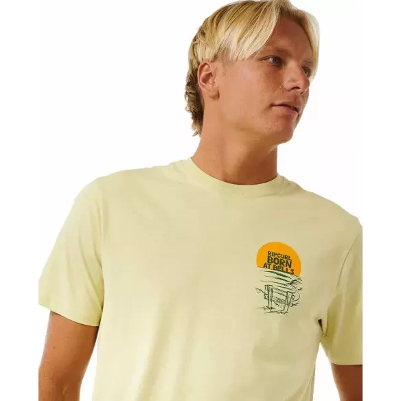 T-Shirt Rip Curl KEEP ON TRUCKING TEE VINTAGE YELLOW