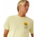 Camisa Rip Curl KEEP ON TRUCKING TEE VINTAGE YELLOW