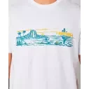 T-Shirt Rip Curl PARADISE LAND TEE White