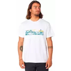 Rip Curl T-Shirt PARADISE LAND TEE White