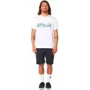 T-Shirt Rip Curl PARADISE LAND TEE White