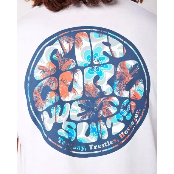 T-Shirt Rip Curl PASSAGE TEE White