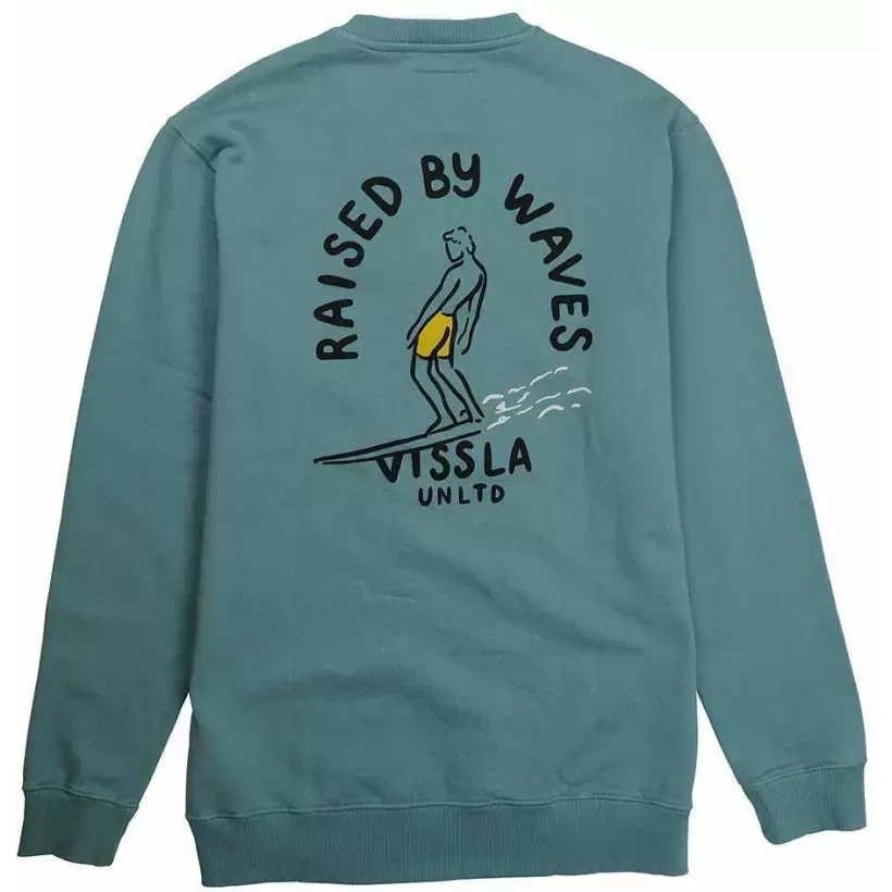 Sweatshirt Vissla UNLTD Crew Blue Slate