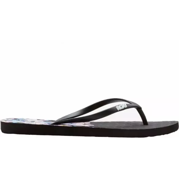 Tongs Roxy Viva Stamp Black/Boysenberry