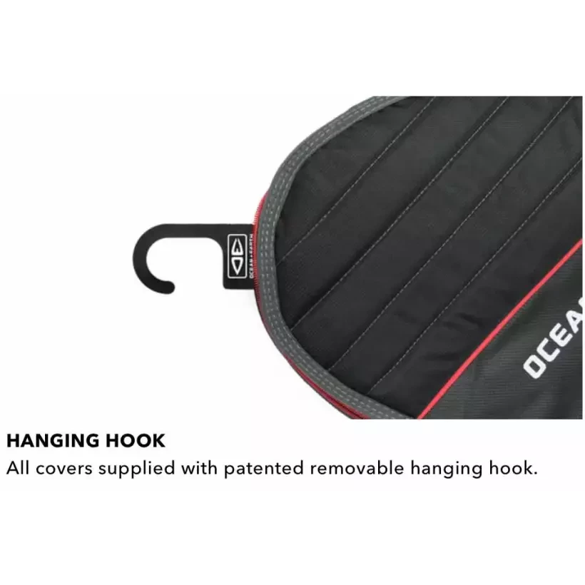 Housse Ocean & Earth Aircon shortboard Black/Red