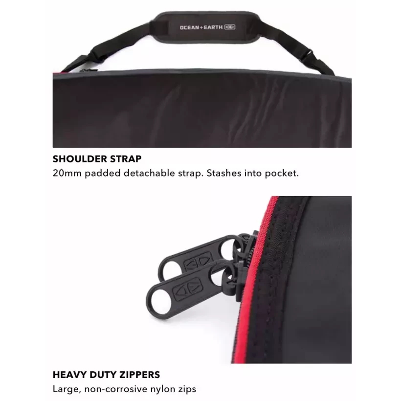 Capa Ocean & Earth Aircon Longboard Black/Red