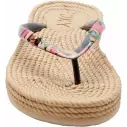 Tongs Roxy South Beach Black/Pink/Soft Lime