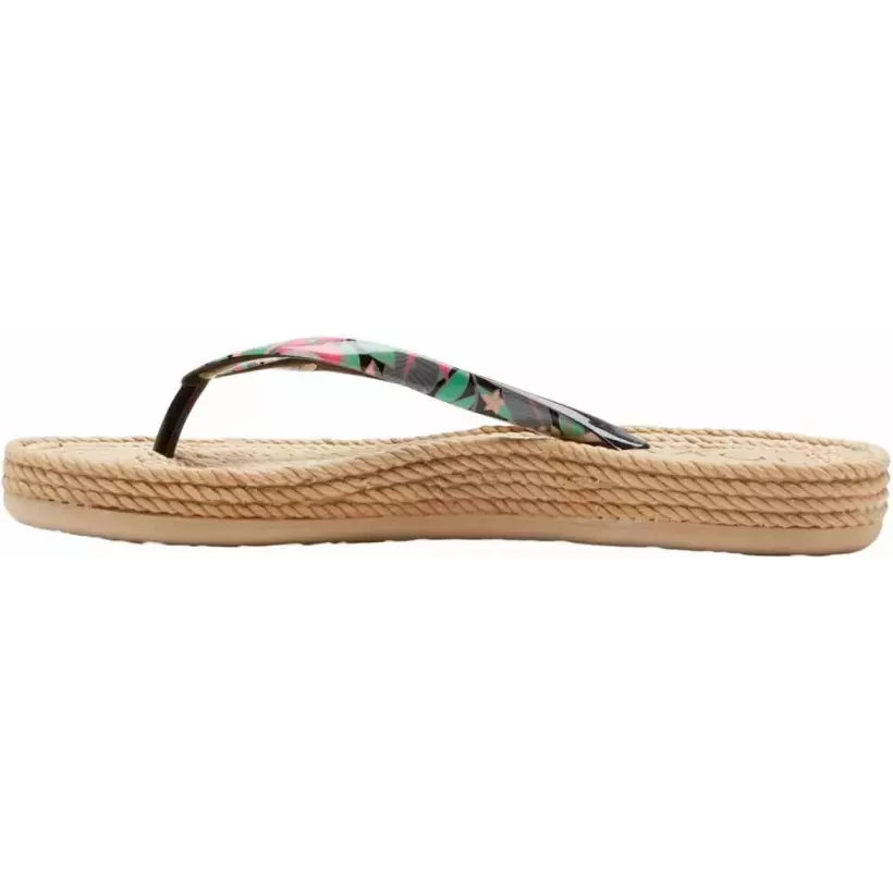 Flip-Flops Roxy South Beach Black/Pink/Soft Lime