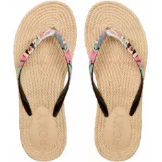 Chanclas Roxy South Beach Black/Pink/Soft Lime