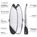 boardbag Ocean & Earth aircon Longboard Silver