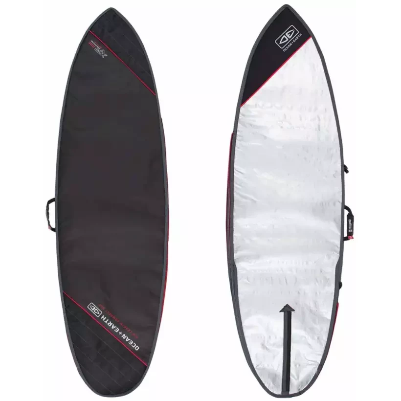 Sacca Ocean & Earth Compact Day Mid-Lenght Black/Red