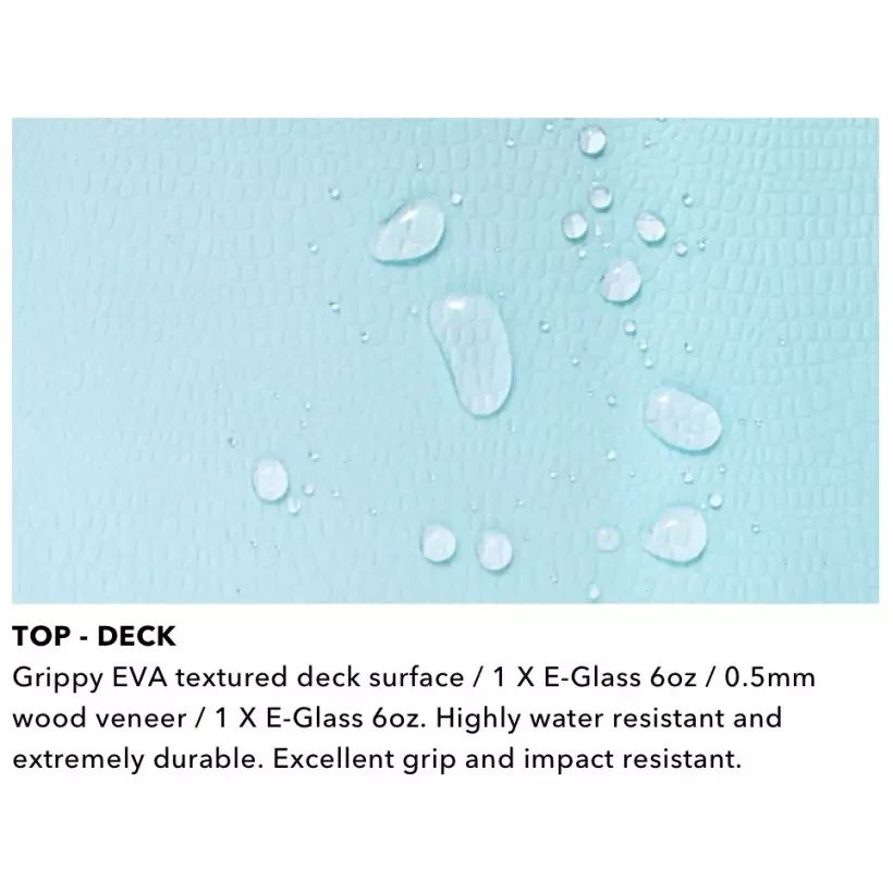 Surfboard softboard Ocean & Earth Happy Hour Epoxy Soft Tri-Quad Sky Blue