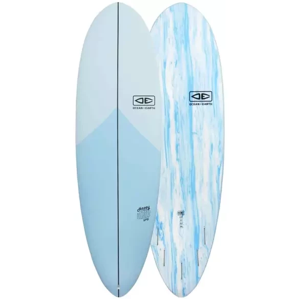 Planche de surf softboard Ocean & Earth Happy Hour Epoxy Soft Tri-Quad Sky Blue