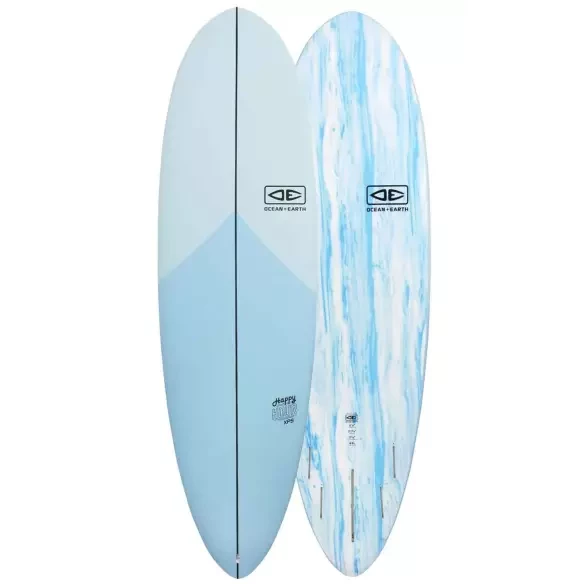 Tabla softboard Ocean & Earth Happy Hour Epoxy Soft Single+Quad Sky Blue
