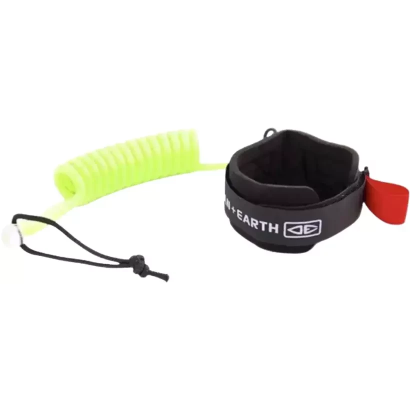 Leash de bodyboard Ocean & Earth wrist coil Lime