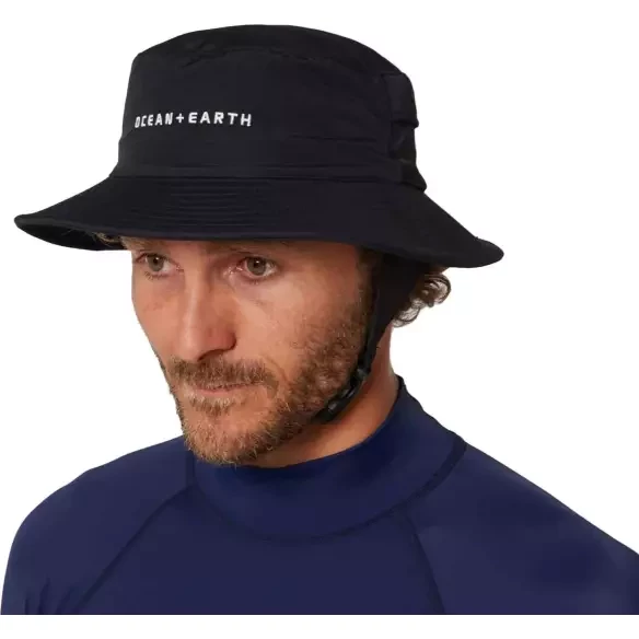 Chapéu Ocean & Earth Bingin Surf Hat Soft Peak Black