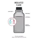Bottiglia Ocean & Earth 500ml Insulated Water Bottle Black