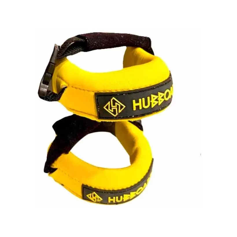 Leash de Pé de pato Hubboards Deluxe Fin Tethers Yellow