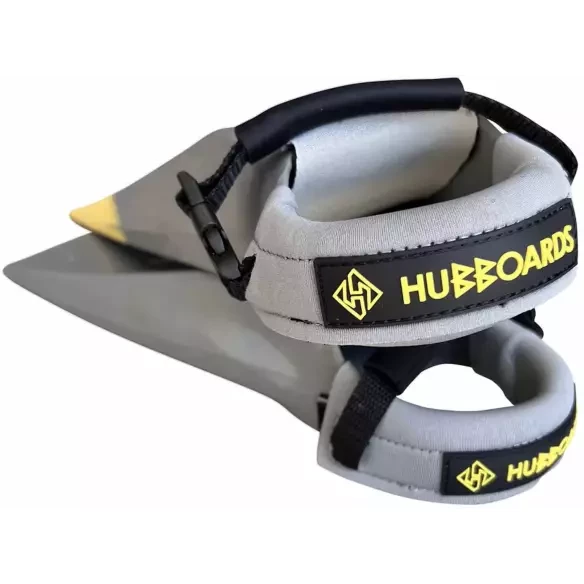 Leash de palmes Hubboards Deluxe Fin Tethers Grey