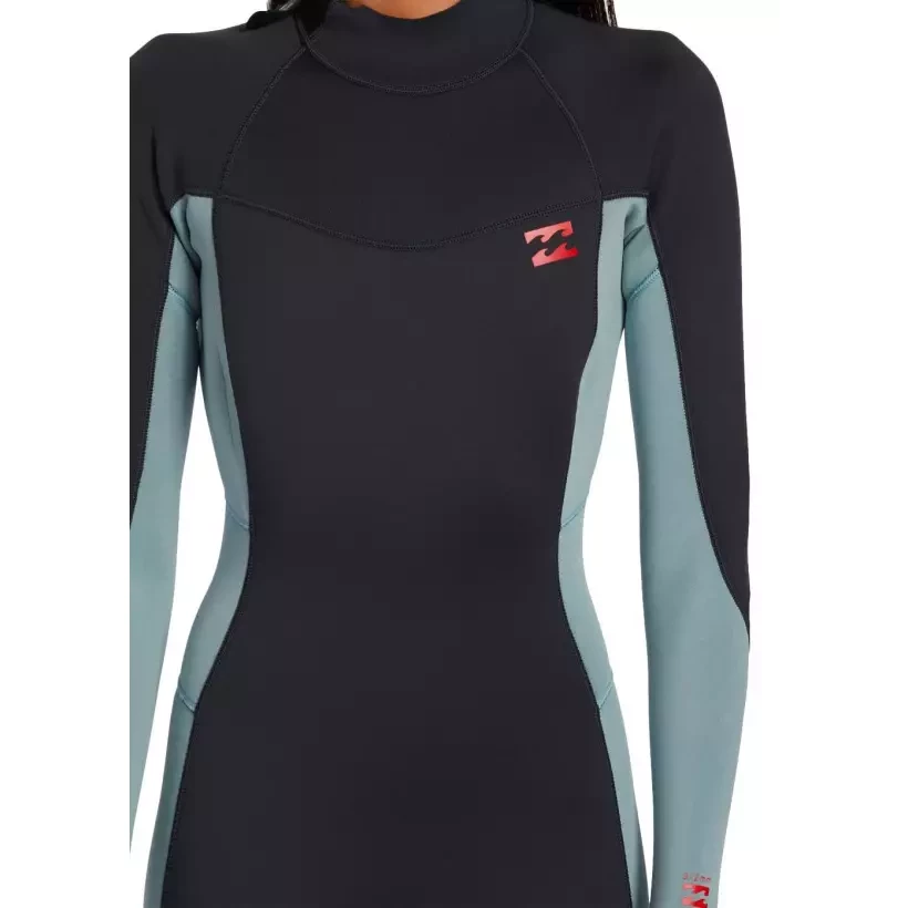 Fato Surf Billabong Foil women 4/3mm BZ Washed Black