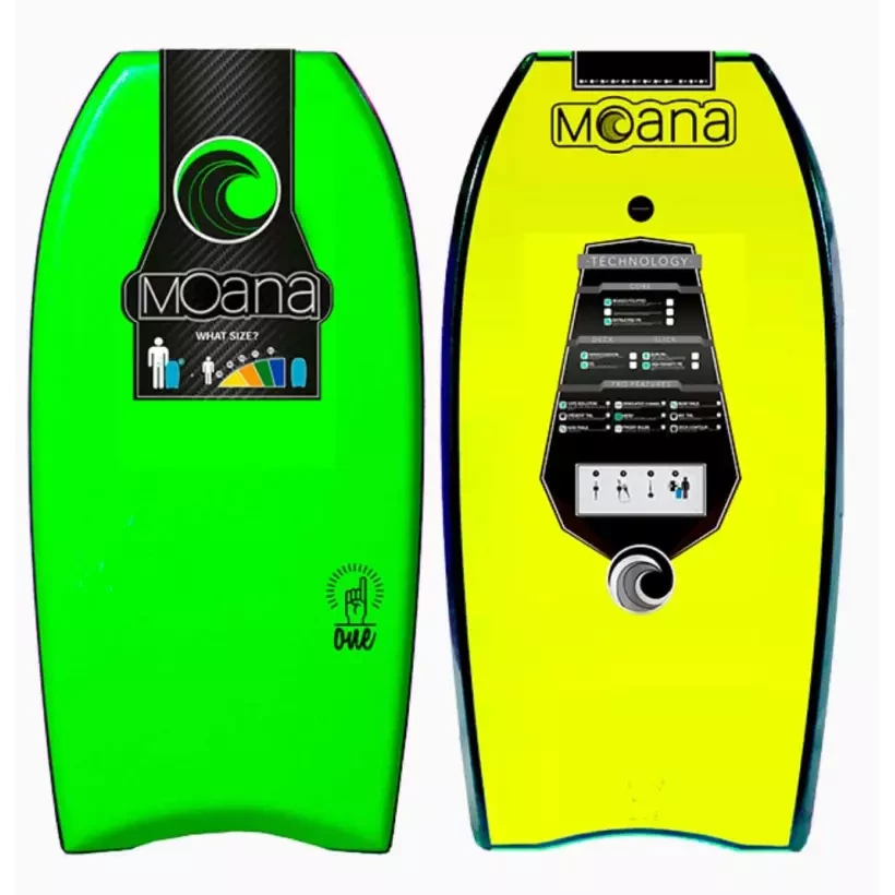 Tabla de bodyboard Moana One Green/Yellow