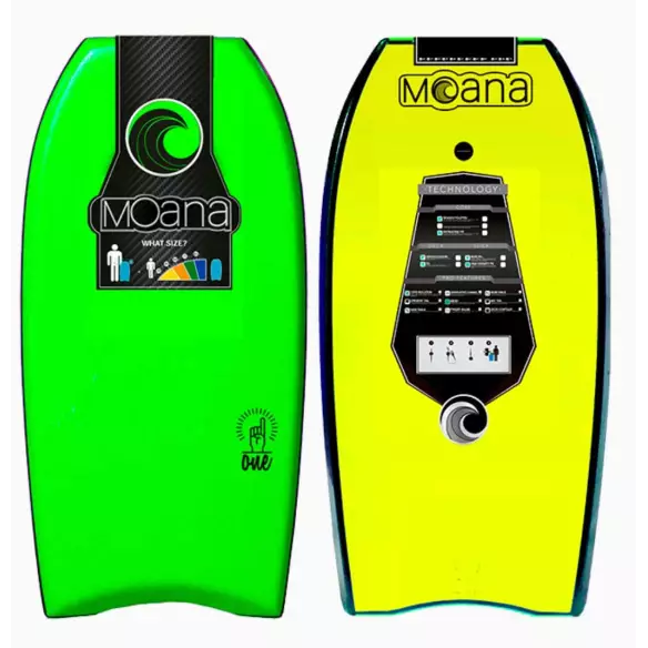 Planche de bodyboard Moanav One Green/Yellow