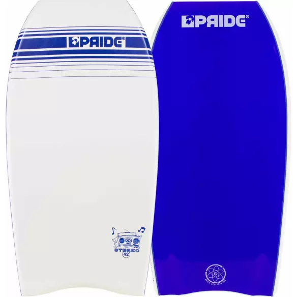 Tabla de body Pride Stereo PE HD White/Electric Blue